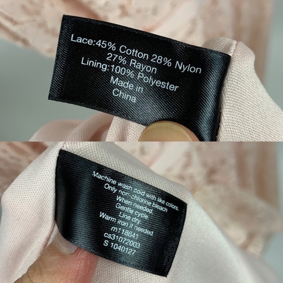 Lane Bryant Women's Sleeveless Pink Lace V-neck Dress Size 20 - Picture 8 of 9